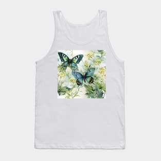 Butterflies Watercolor 12 - Pipervine Swallowtail Tank Top